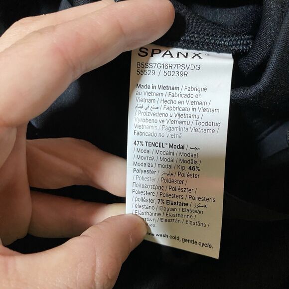 NWT Spanx Air Essentials Wide Leg Pants Women’s Large Black - Picture 6 of 6